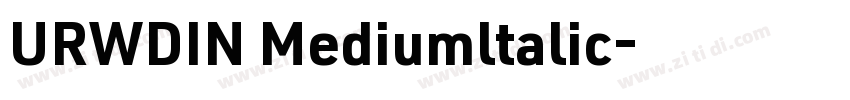 URWDIN Mediumltalic字体转换
